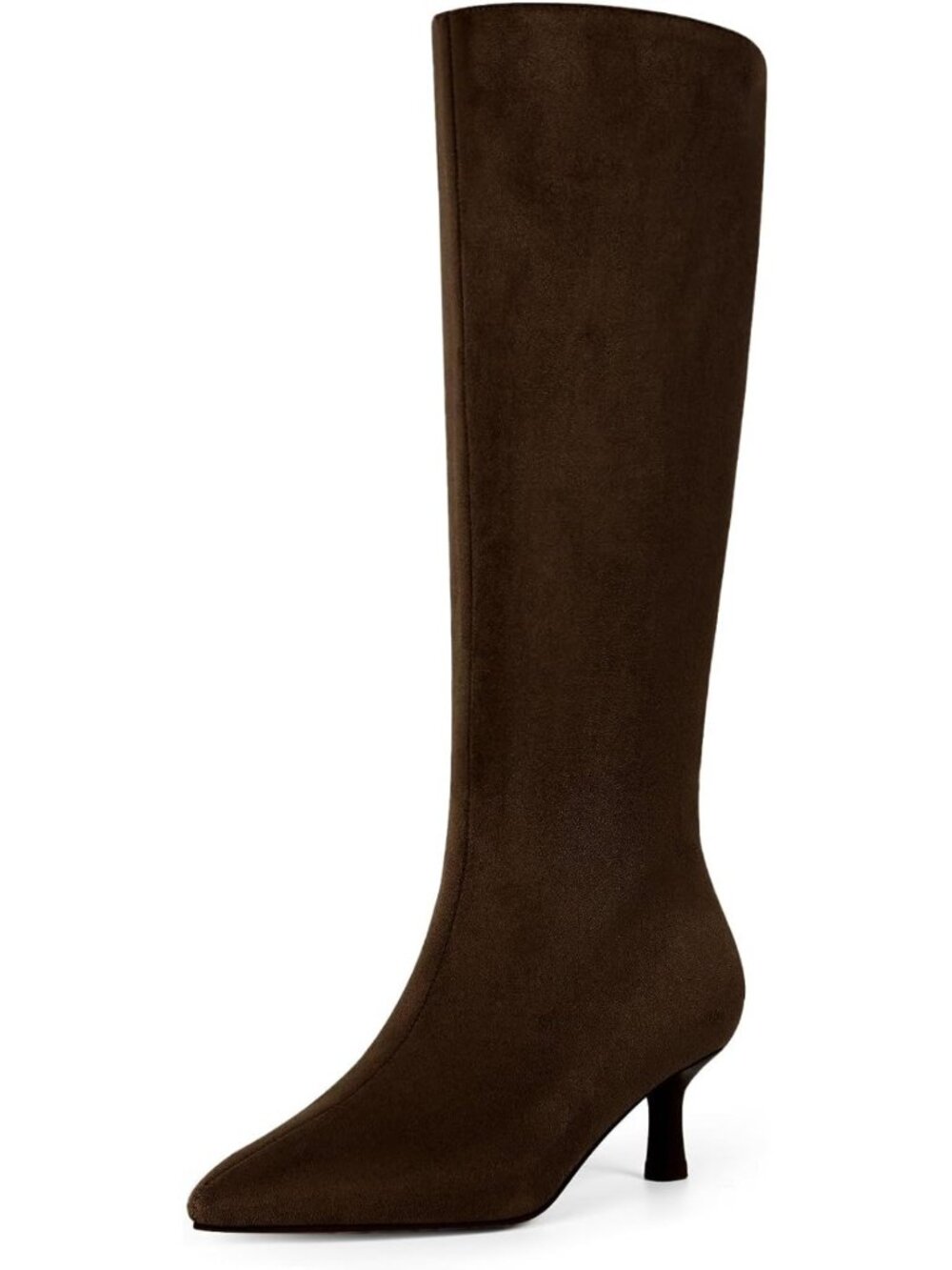 Chic Knee High Boots for Women | Side Zipper, Kitten Heels, Pointed Toe Style